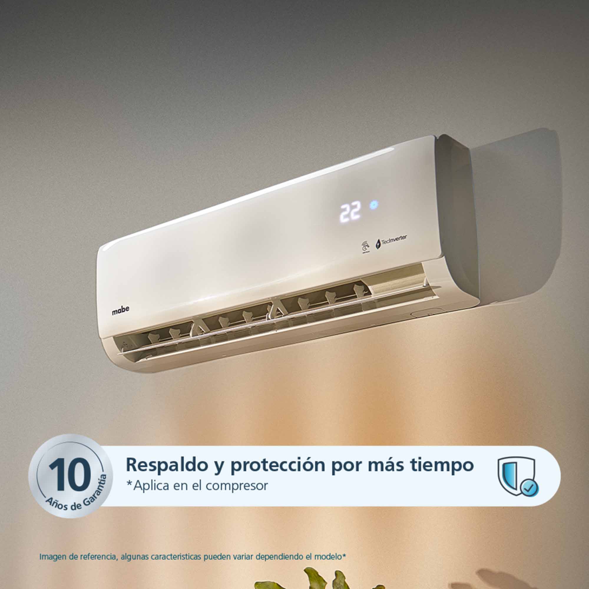 Aire Acondicionado Inverter 220v 12000 BTU Mabe MMI12CDBWCCBC1