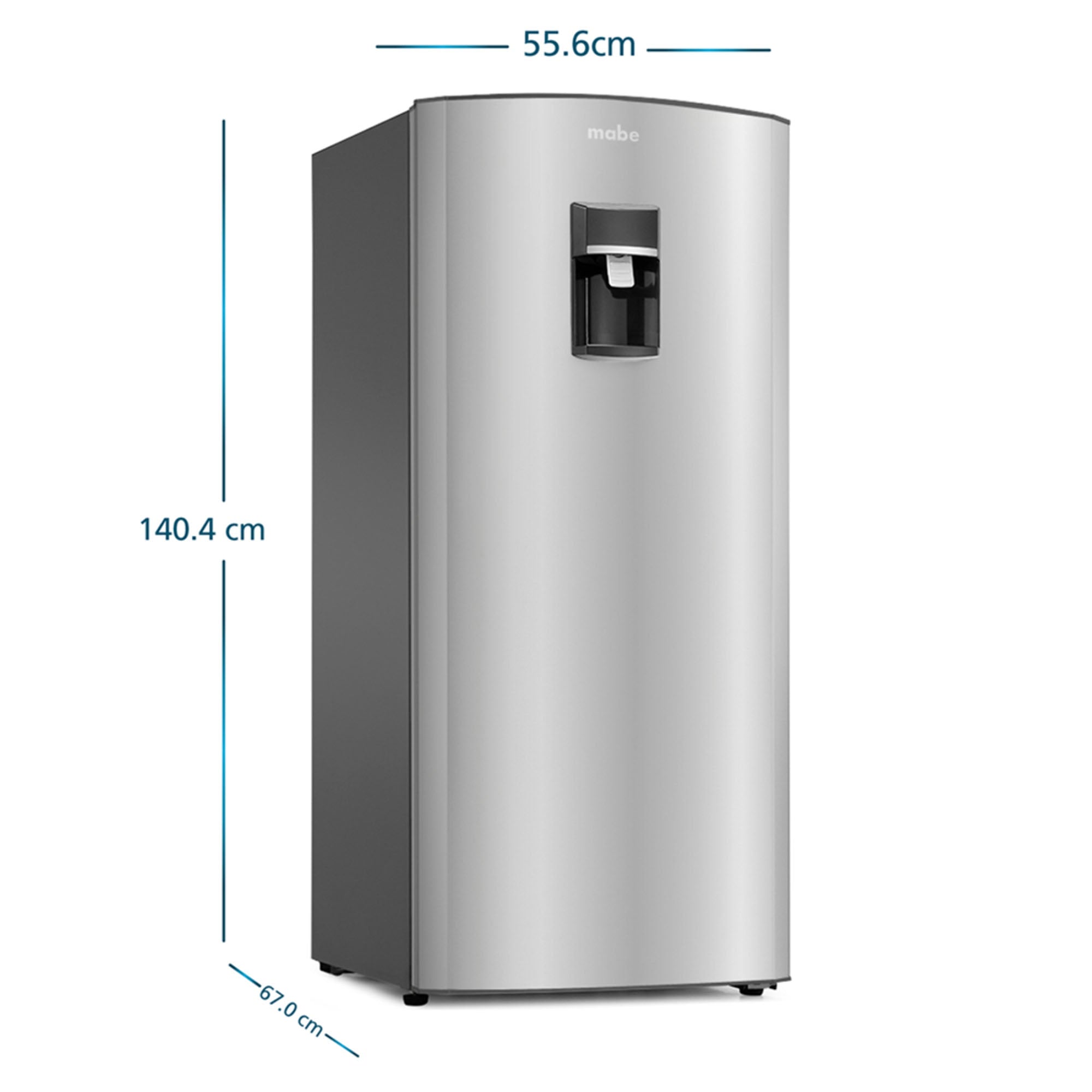 Nevera Convencional 235L Inox Mabe RMU235NACU