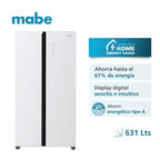 Nevecón Side by Side No Frost 631L Mabe MSL631LKLSG0 White Glass