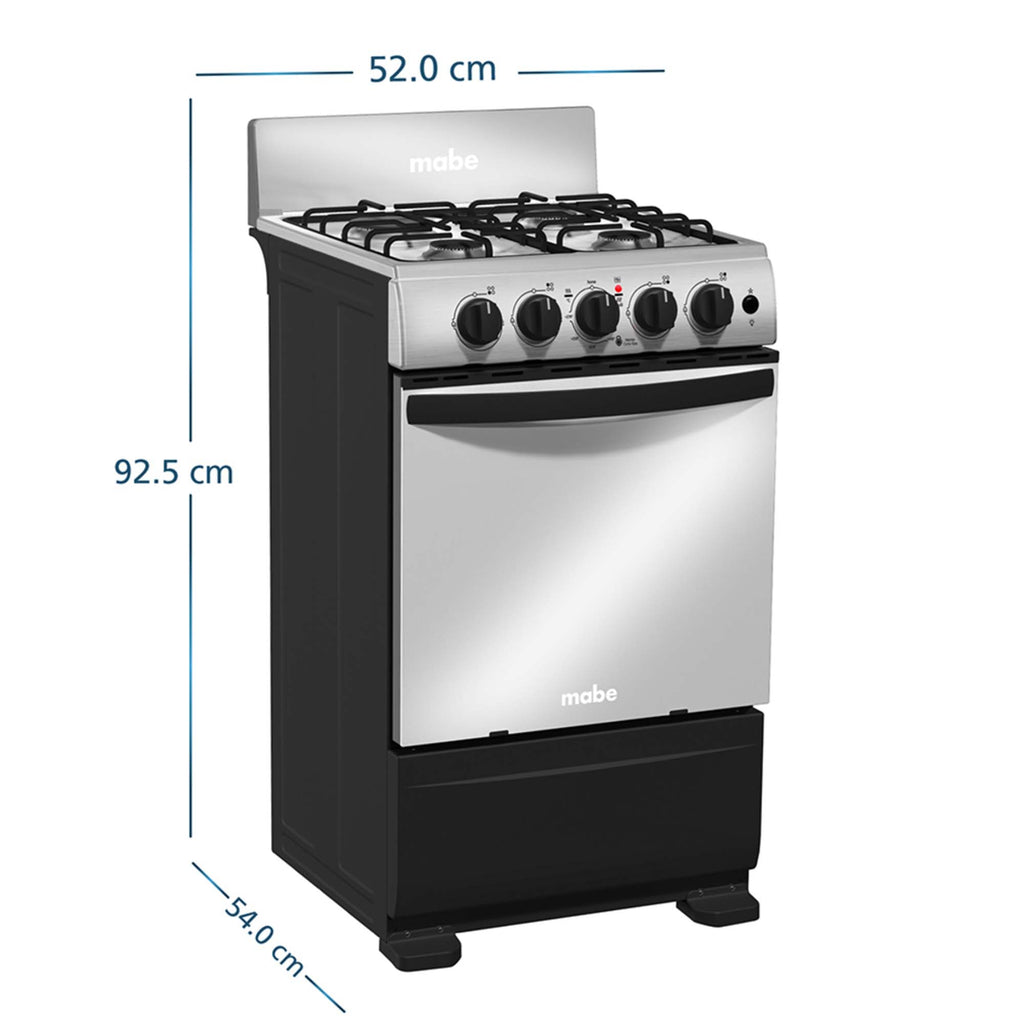 Estufa de Piso a Gas 52 cm Inox Mabe EMC5150SNX1