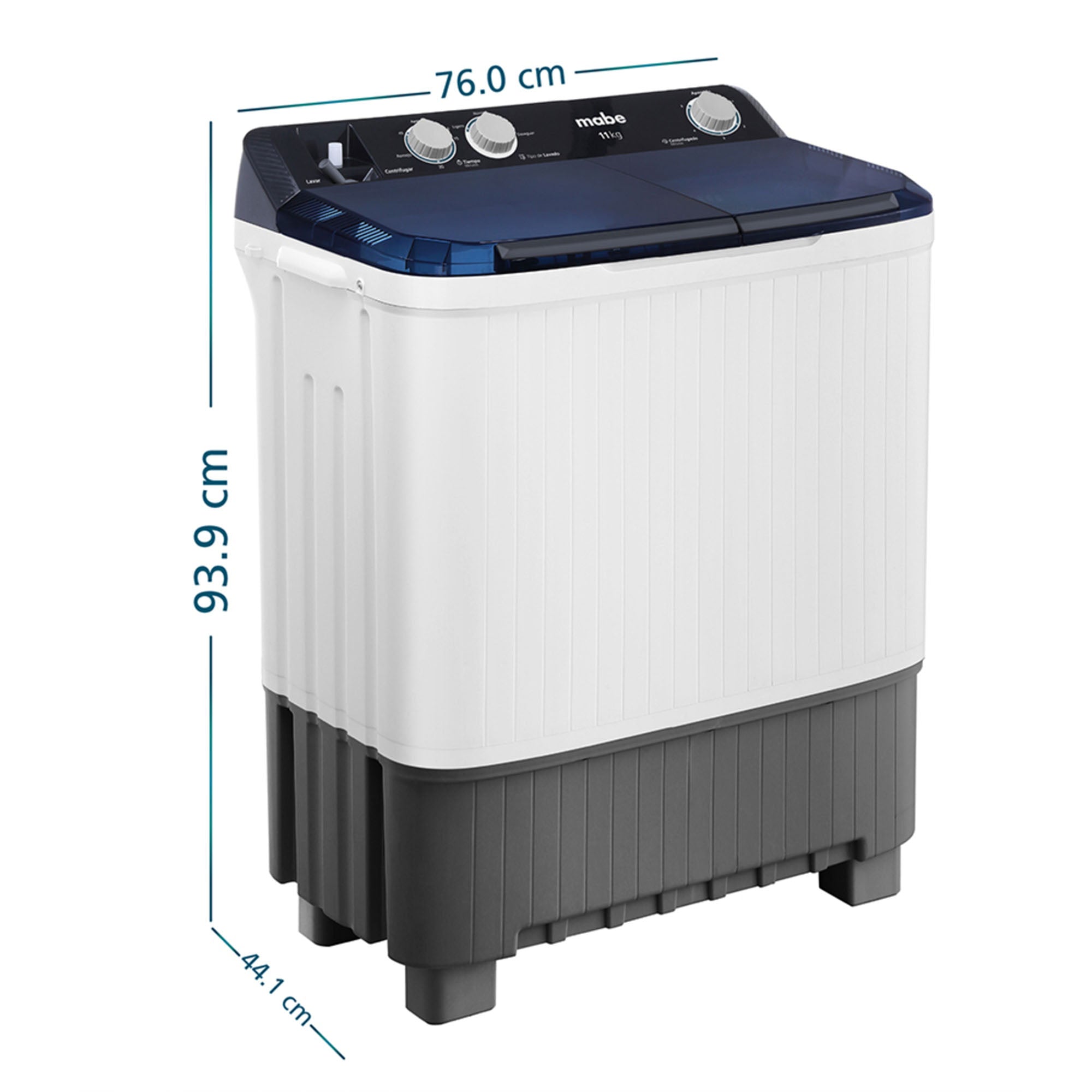 Lavadora Semiautomática Propela 11 Kg Mabe LMD1123HBAB0