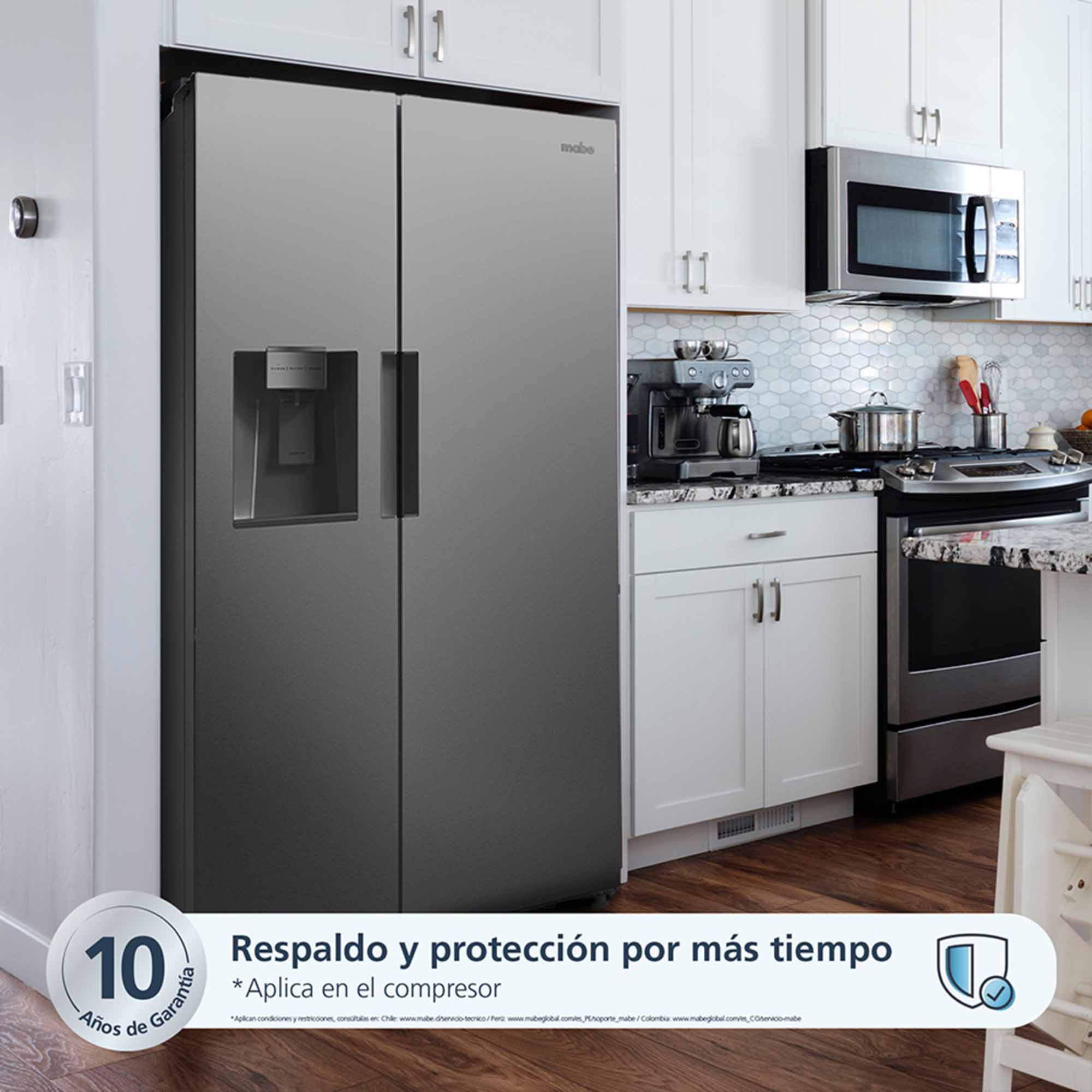 Nevecón Side by Side No Frost 788 L Mabe MSL746IOLFS0 Inox