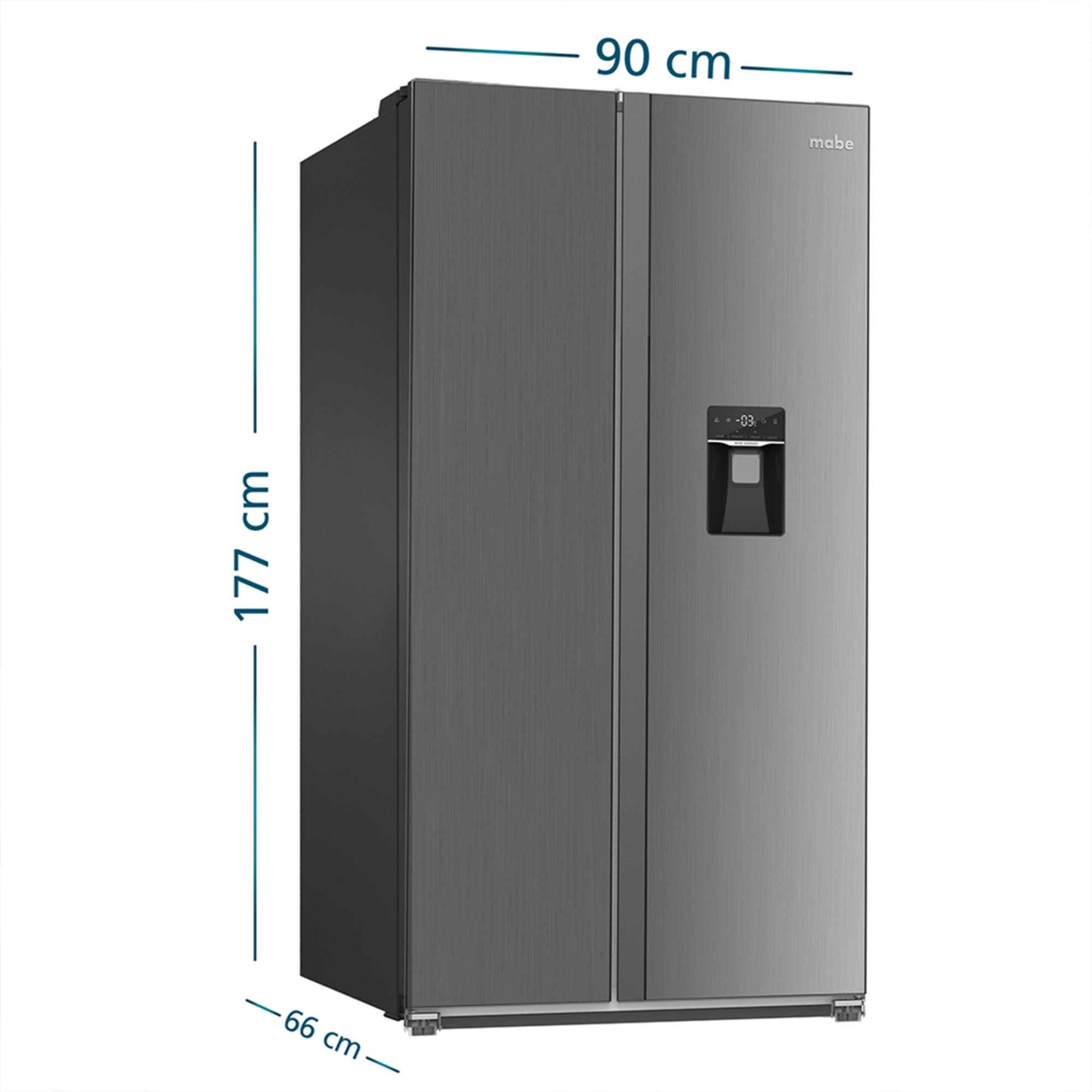 Nevecón No Frost Inverter 565 L Inox Mabe MSL521QMLSS0