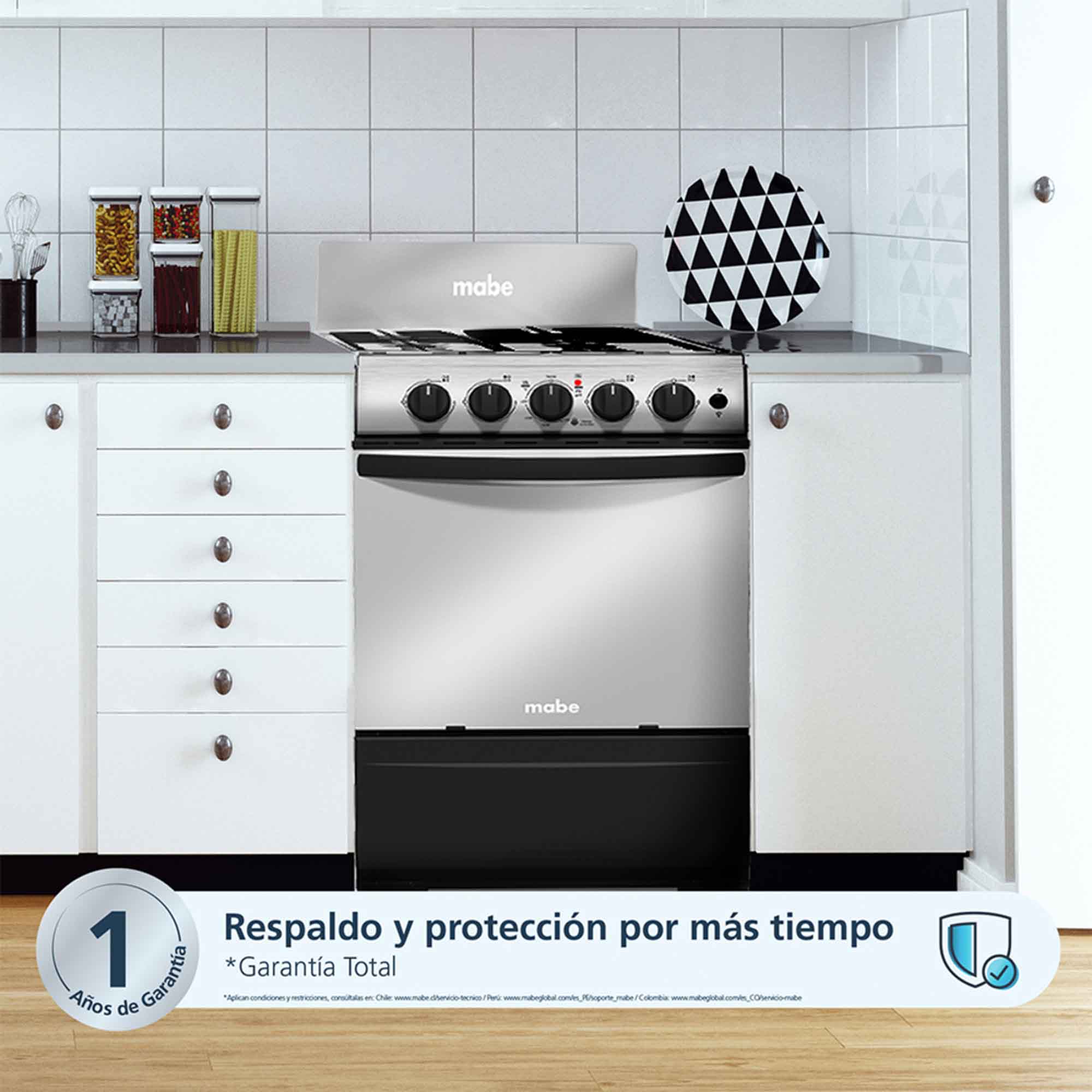 Estufa de Piso a Gas 52 cm Inox Mabe EMC5150SNX1