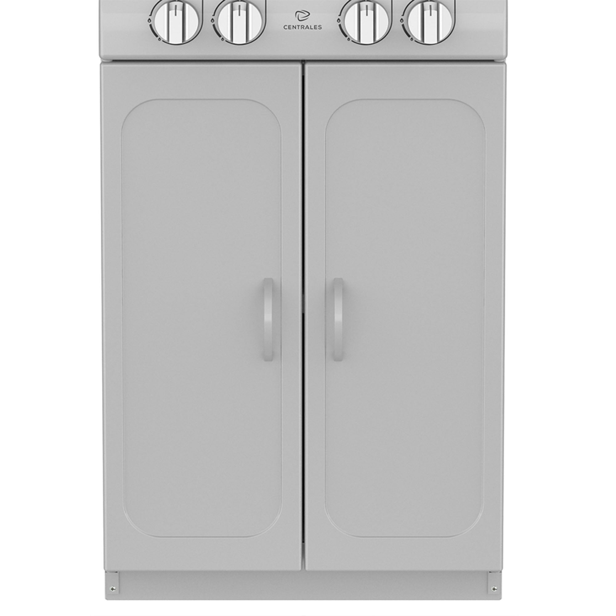 Estufa de piso con Gabinete a Gas 52 cm Inox Centrales CCC20GTGXN-6