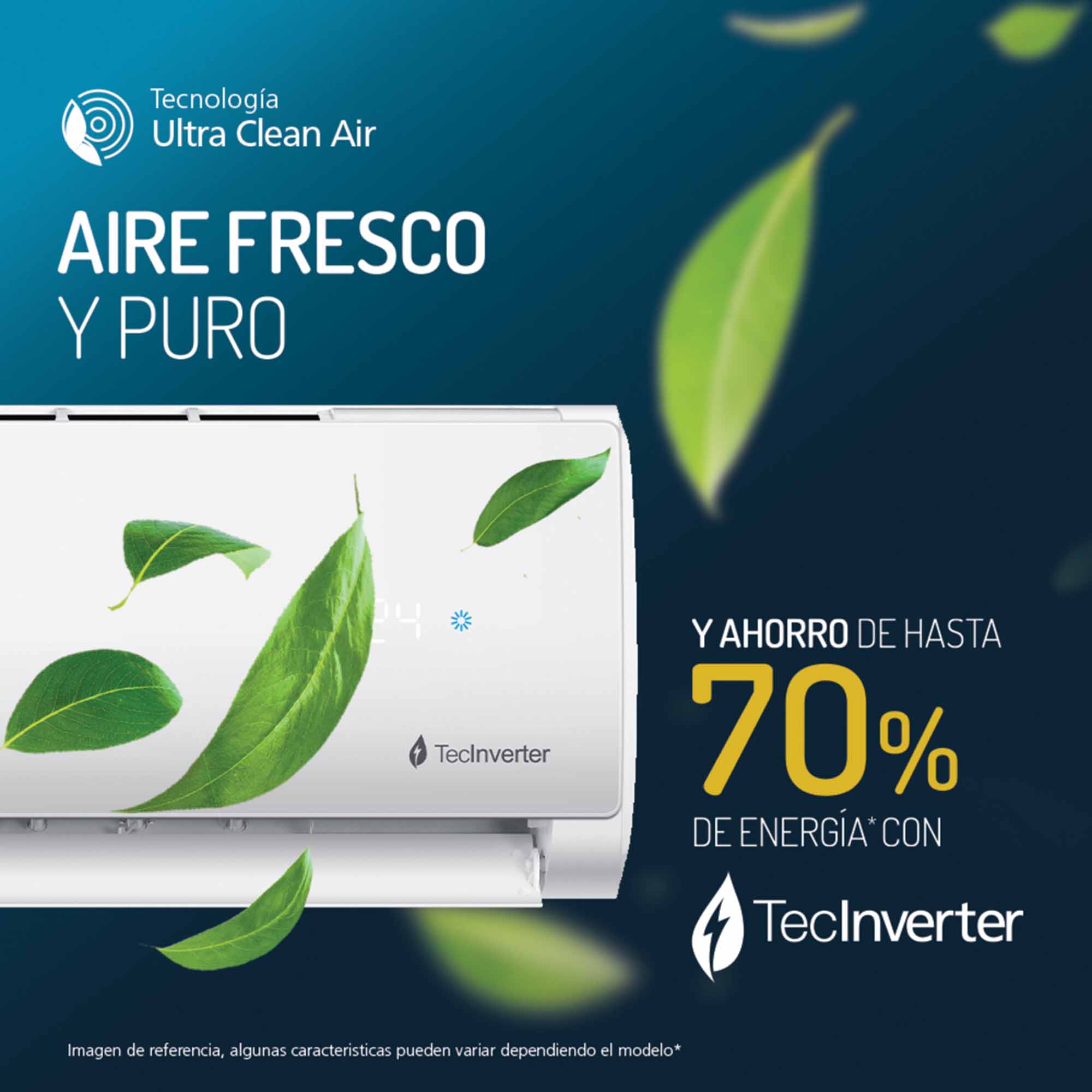 Aire Acondicionado Inverter 12000 BTU Blanco Mabe MMI12CABWCCBC1