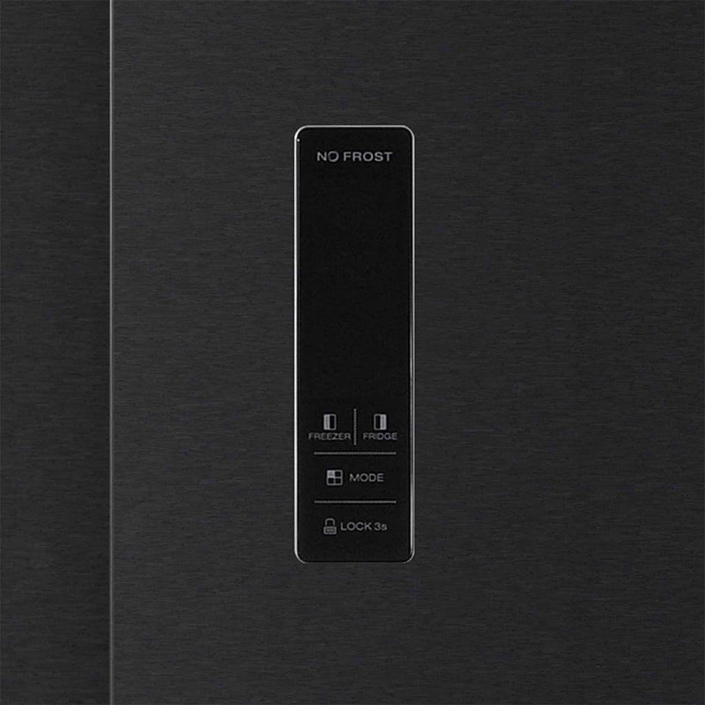 Nevecón Side-by-Side 480L Black Steel Mabe MSL480LPLPSS0