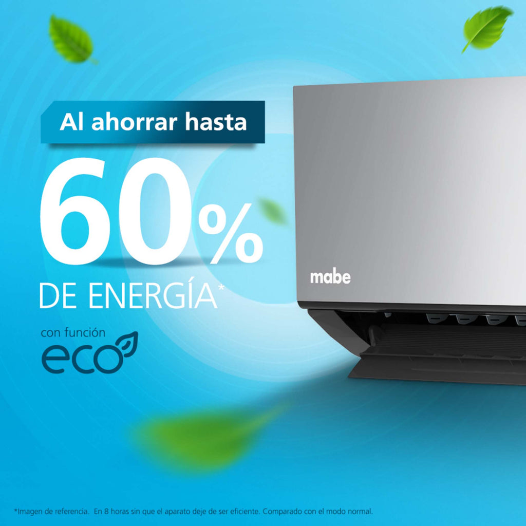 Aire Acondicionado Inverter 18000BTU Negro Espejo Mabe MMI18CDMCCC10
