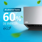Aire Acondicionado Inverter 18000BTU Negro Espejo Mabe MMI18CDMCCC10