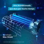 Aire Acondicionado Inverter 18000BTU Negro Espejo Mabe MMI18CDMCCC10