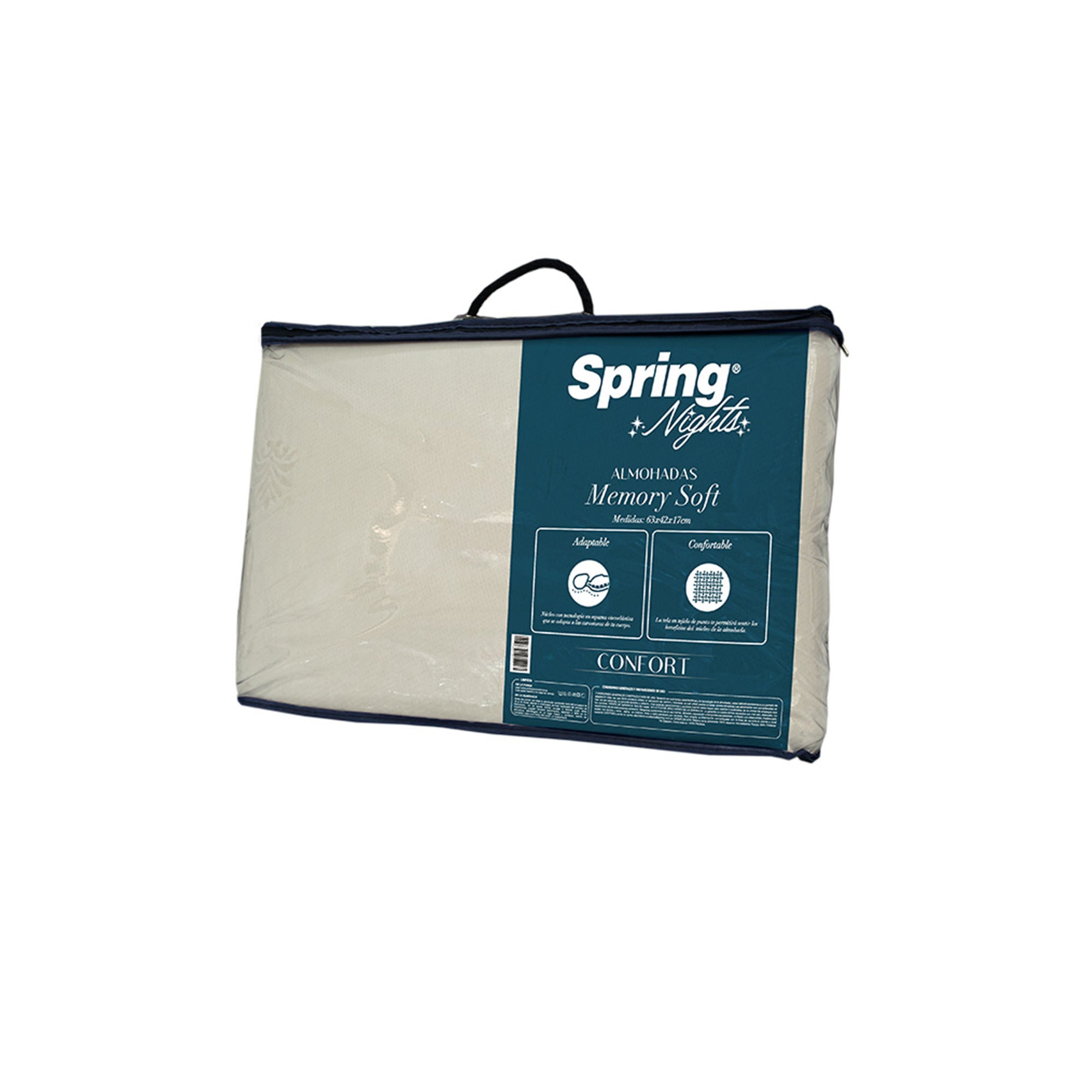 Almohada Spring Memory Soft V2 Set x2 63×42 cm