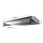 Campana 60cm Inoxidable Mabe CM6040XV0