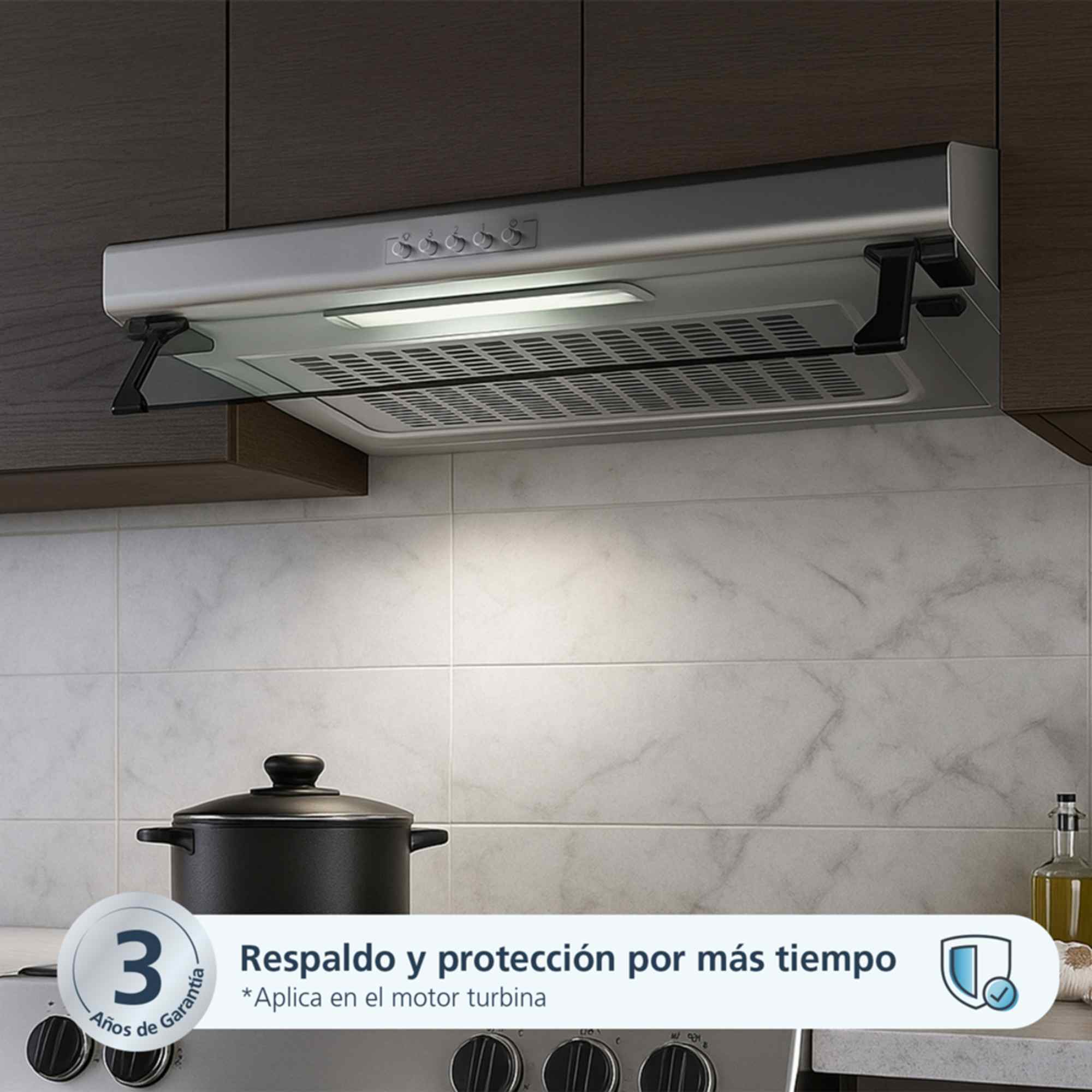 Campana 60cm Inoxidable Mabe CM6040XV0