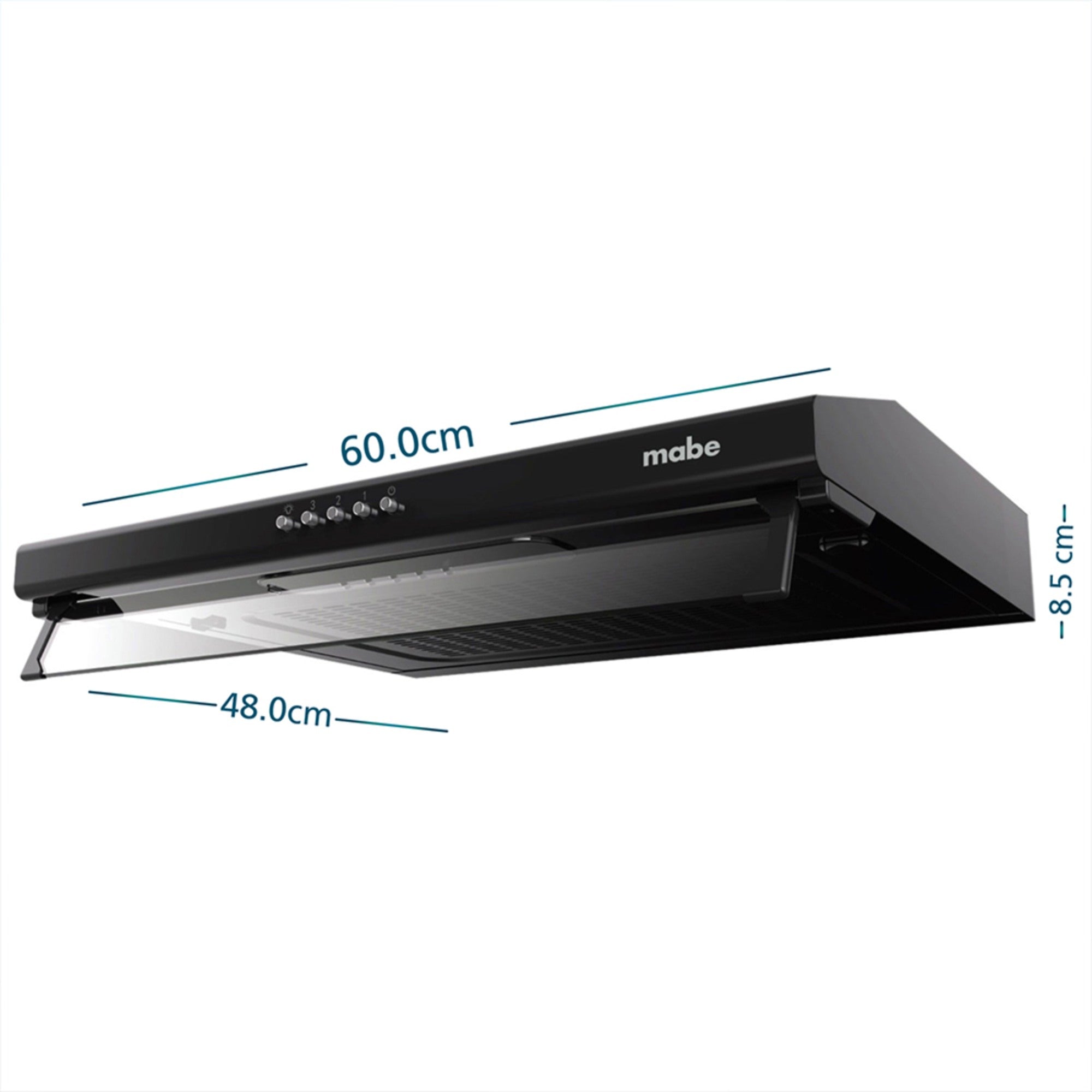 Campana 60cm Negra Mabe CM6040NV0