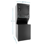 Centro de Lavado a Gas 23Kg Diamond Gray Mabe MCLC2340GSDG0