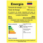 Centro de Lavado a Gas 23Kg Diamond Gray Mabe MCLC2340GSDG0