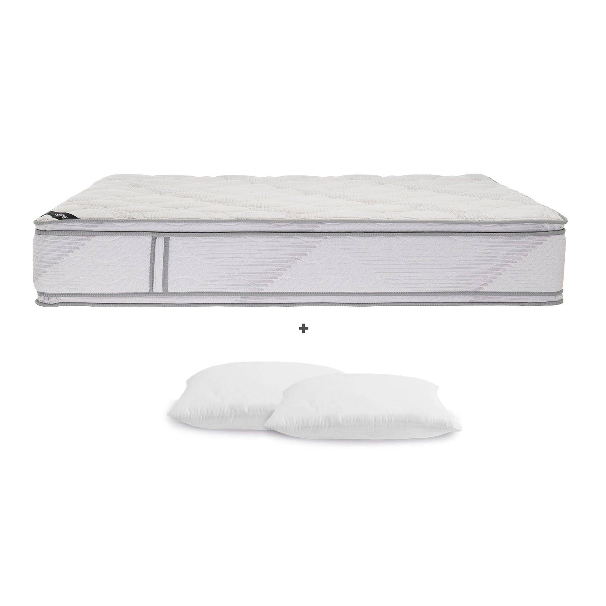 Colchón Spring Cúspide + Almohadas Set Siliconadas