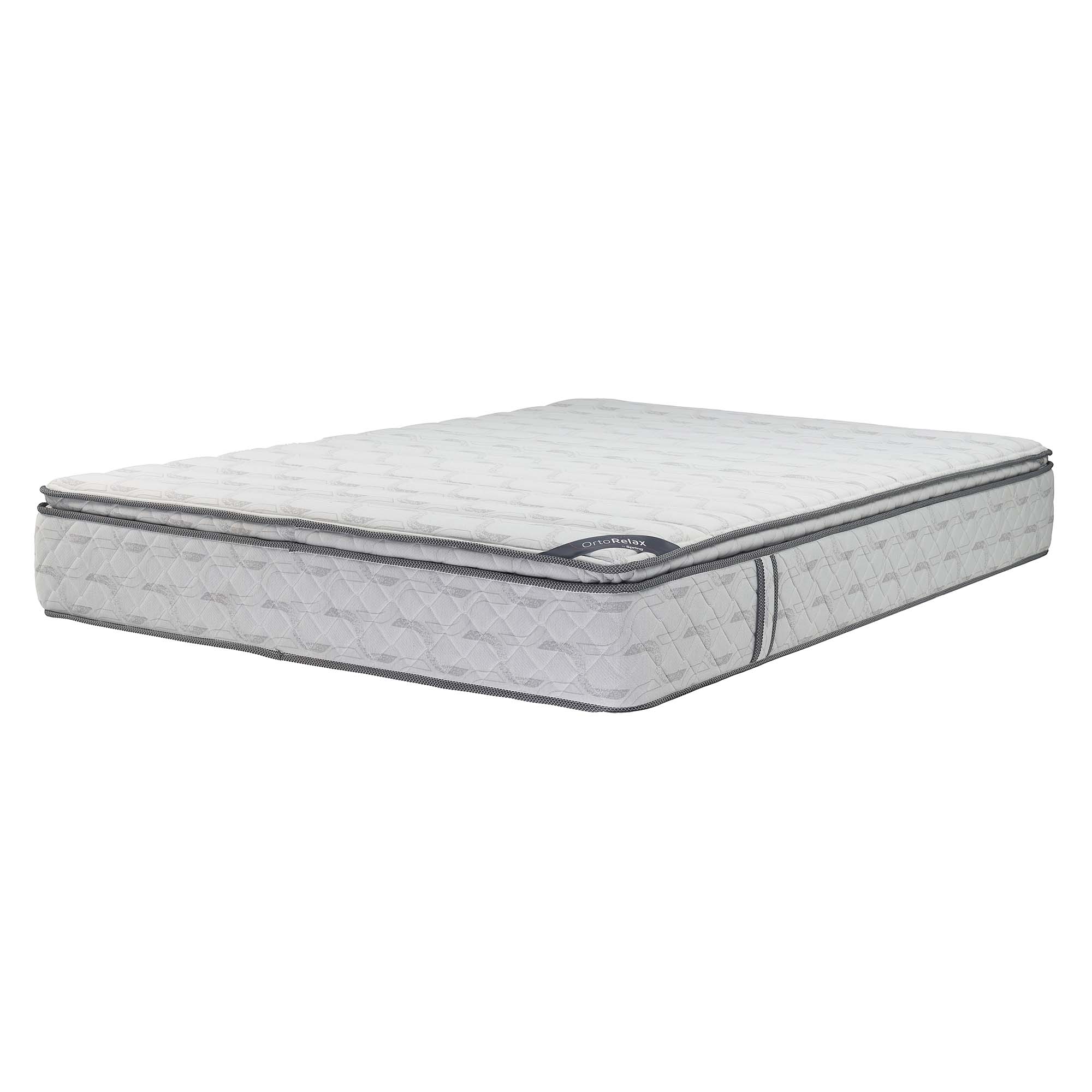 Colchón Spring Descanso Real + Almohadas Set Siliconadas