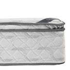 Colchón Spring Descanso Real + Almohadas Set Siliconadas