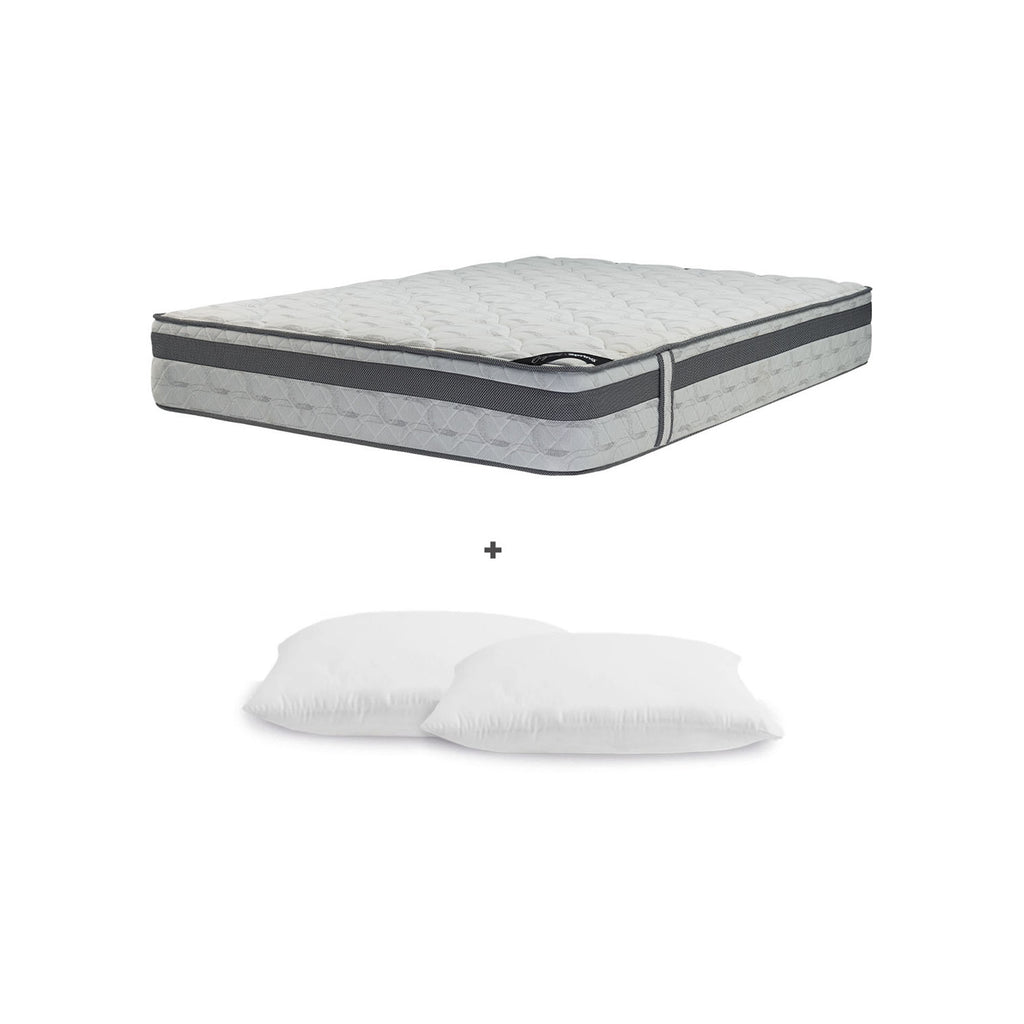 Colchón Spring Master Original + Almohadas Set Siliconadas