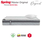 Colchón Spring Master Original + Almohadas Set Siliconadas