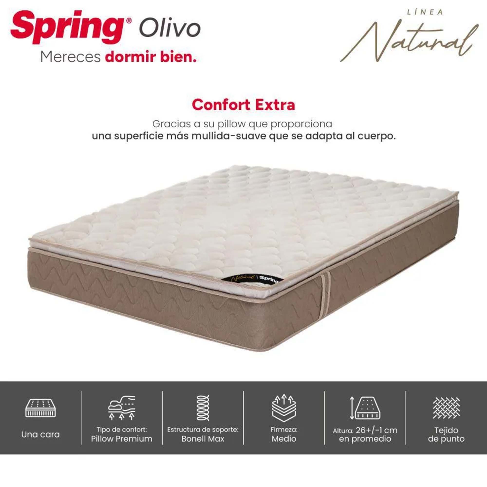 Colchón Spring Olivo Natural