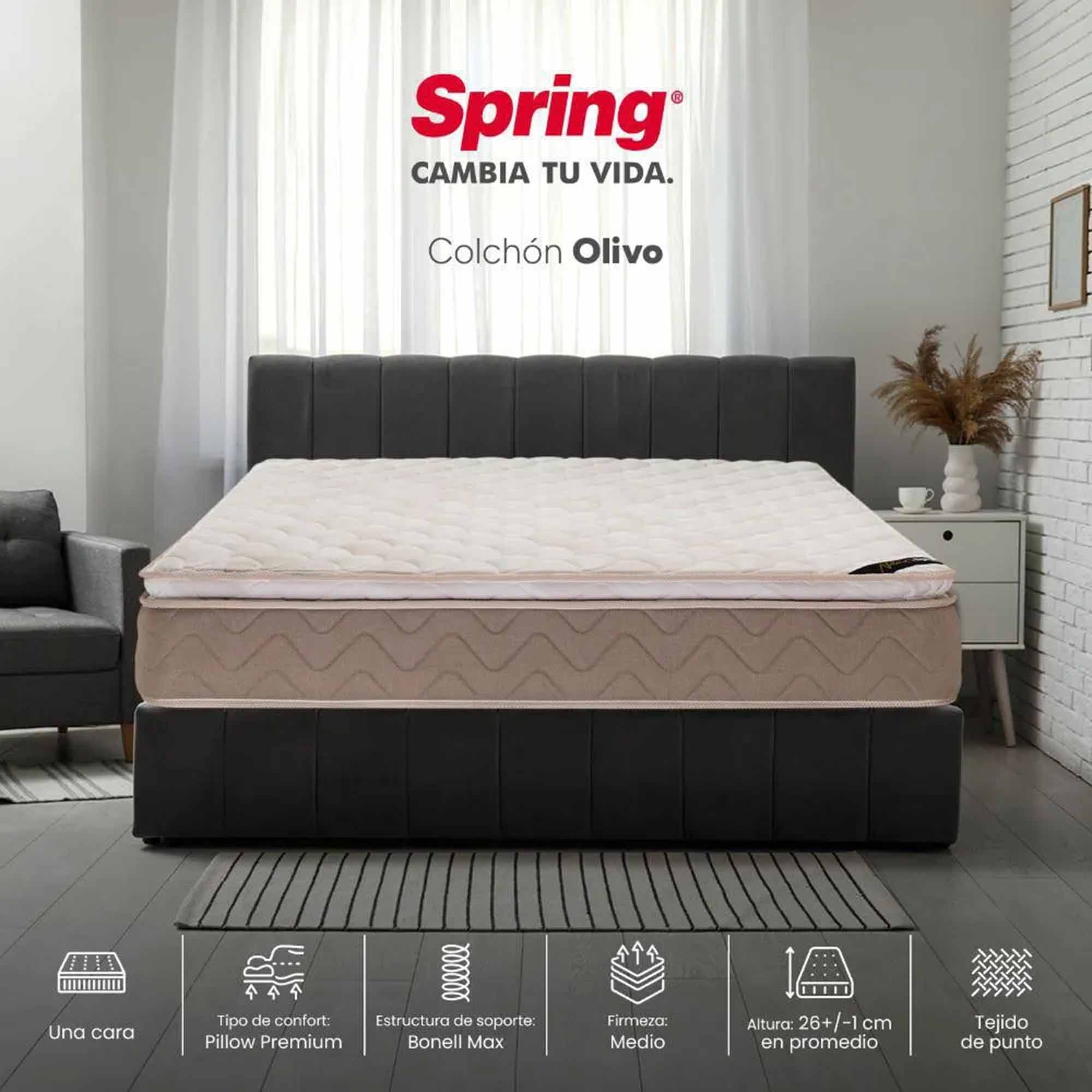 Colchón Spring Olivo Natural