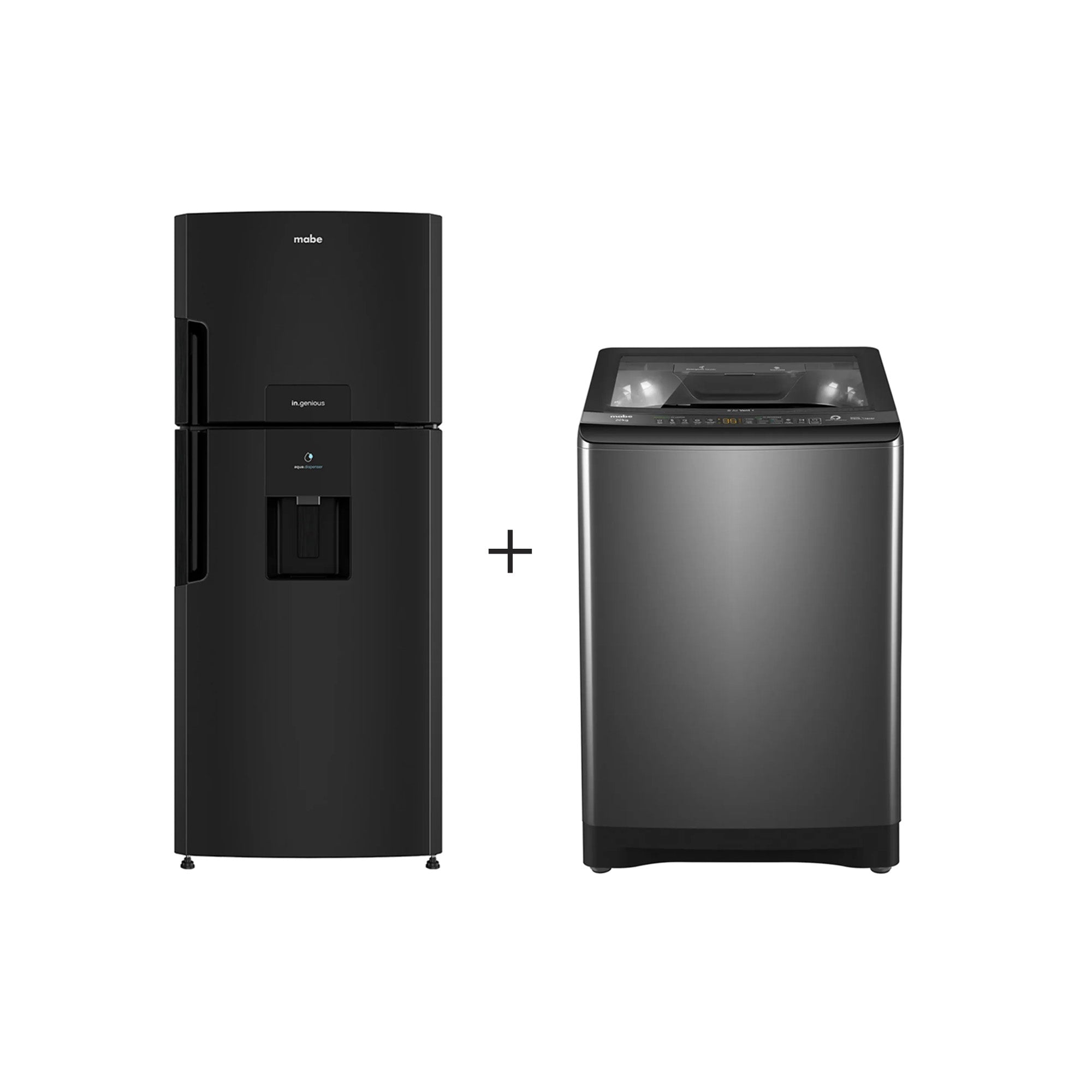 Combo Nevera No Frost 415L Mabe + Lavadora Automática 20Kg Mabe
