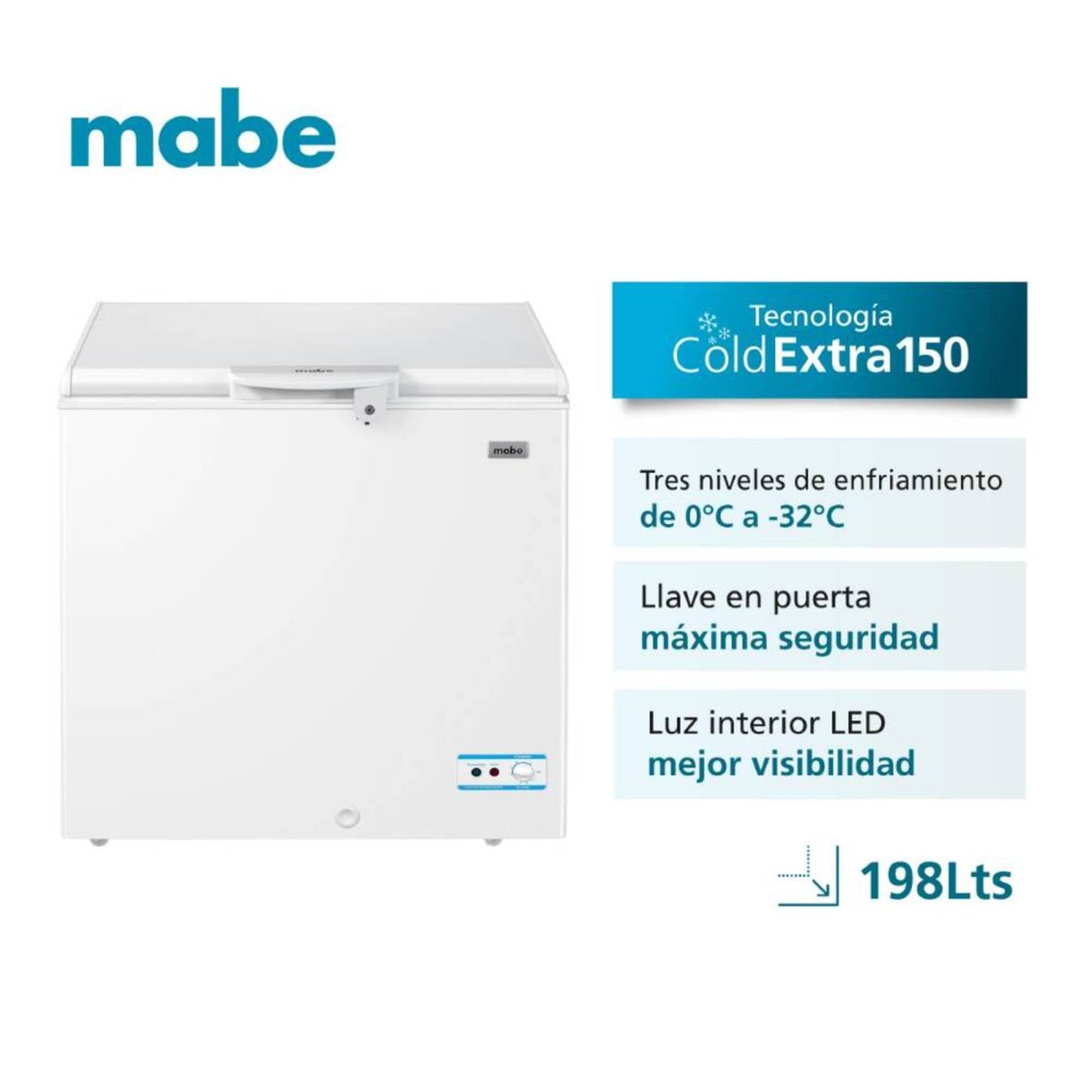Congelador Horizontal 198L Mabe ALASKA195BH1