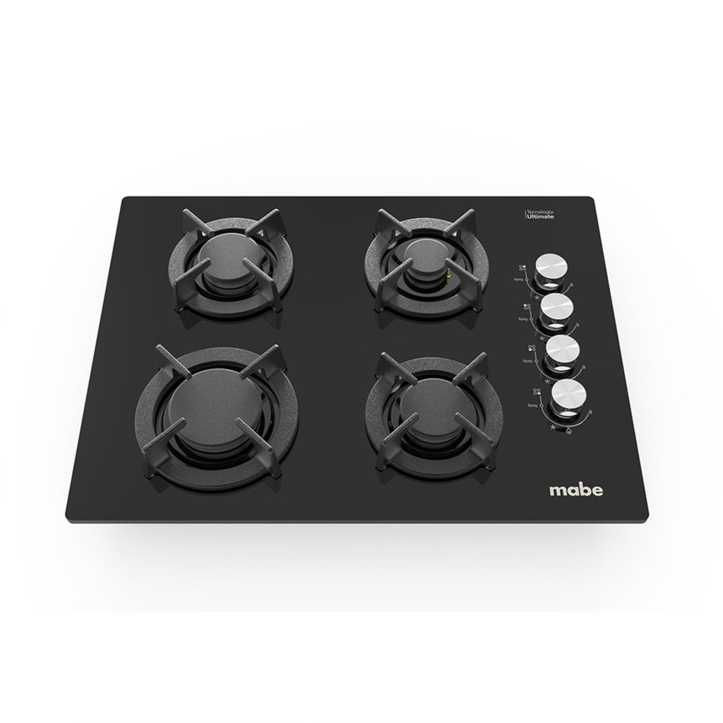 Estufa de Empotrar 60 cm Vidrio Templado Negra Mabe PM6046V0