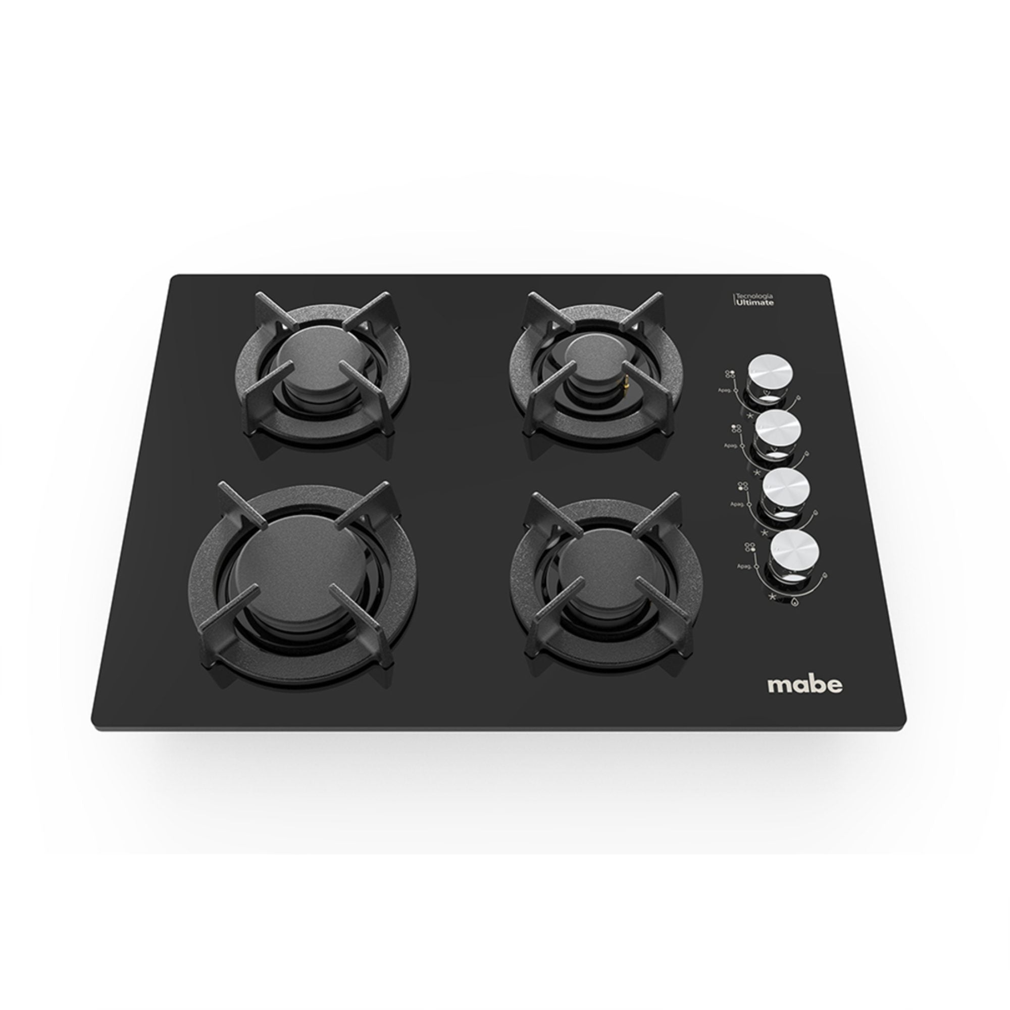 Estufa de Empotrar 60 cm Vidrio Templado Negra Mabe PM6046V0