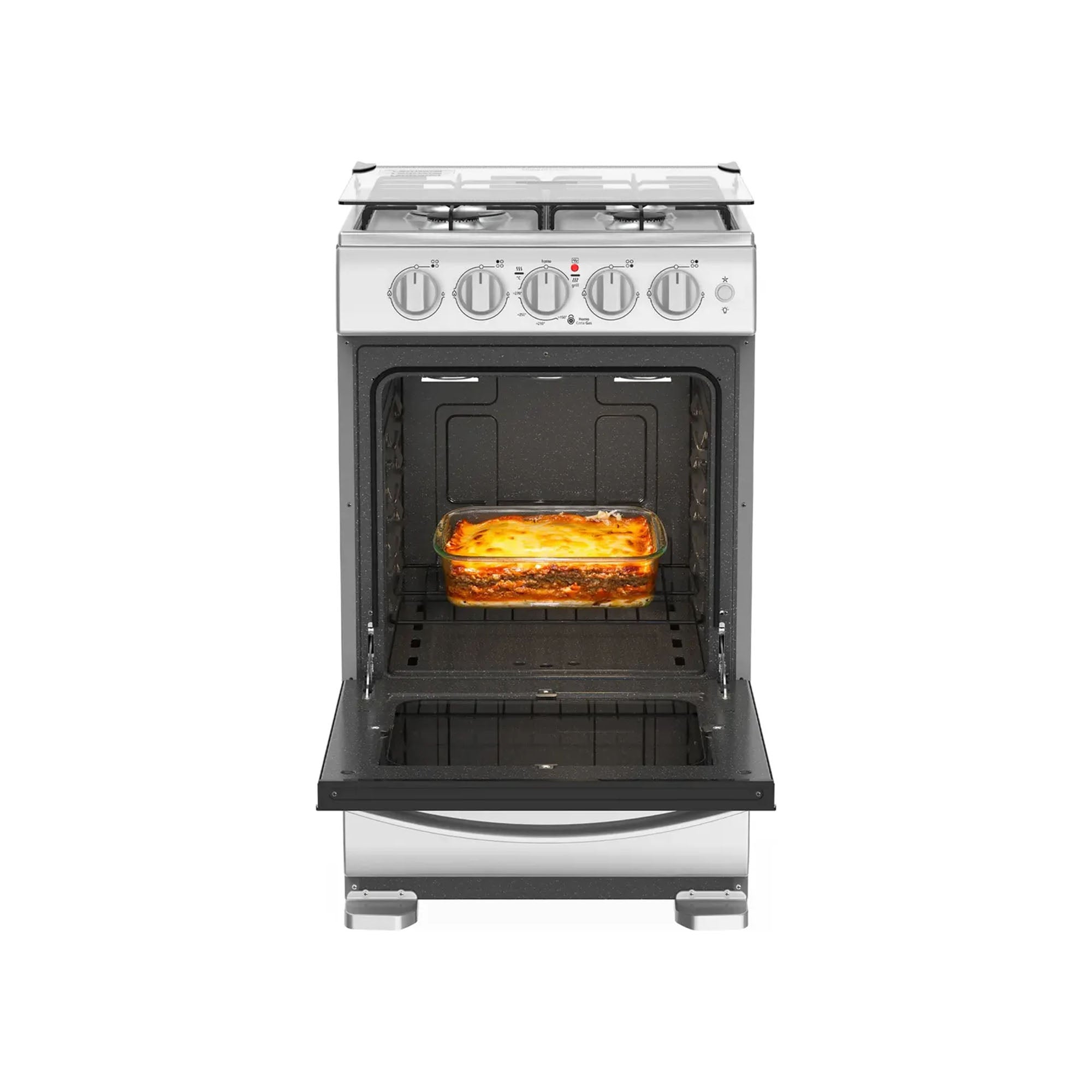 Estufa de Piso 4 Puestos Gas Natural Mabe EMC5140ANG0 52 cm Inox