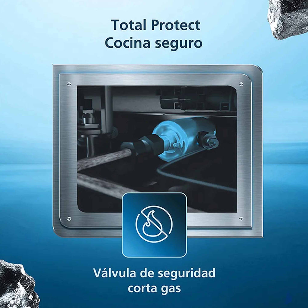 Estufa de Piso 4 Puestos Gas Natural Mabe EMC5140ANG0 52 cm Inox