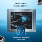 Estufa de Piso 4 Puestos Gas Natural Mabe EMC5140ANG0 52 cm Inox