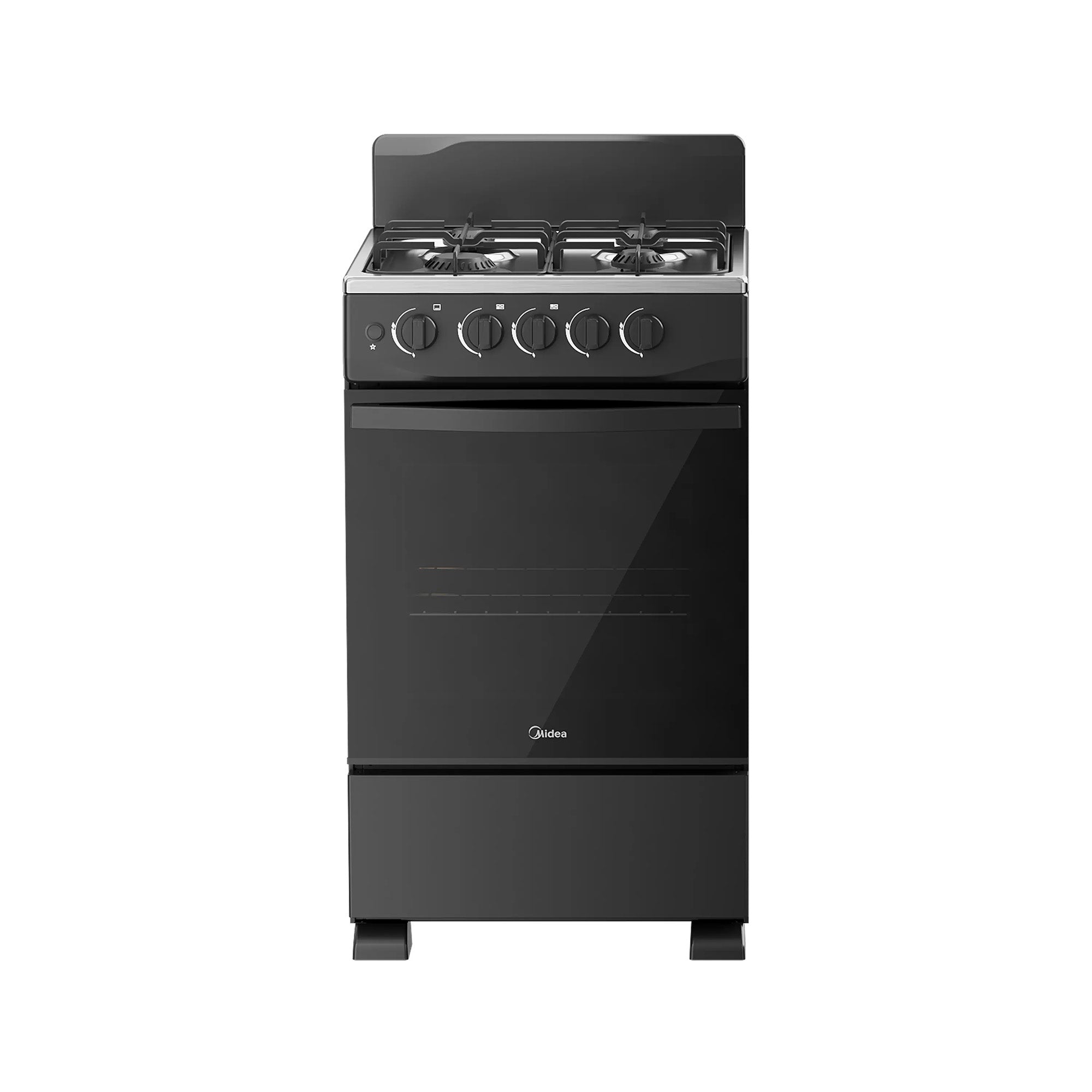 Estufa de Piso Gas 20″ Negro Midea MGS20FS1BFAWB-CO