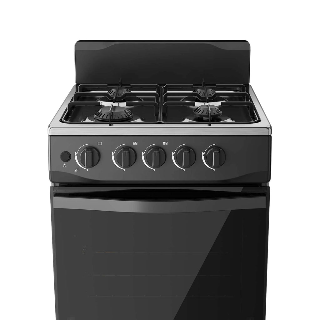 Estufa de Piso Gas 20″ Negro Midea MGS20FS1BFAWB-CO