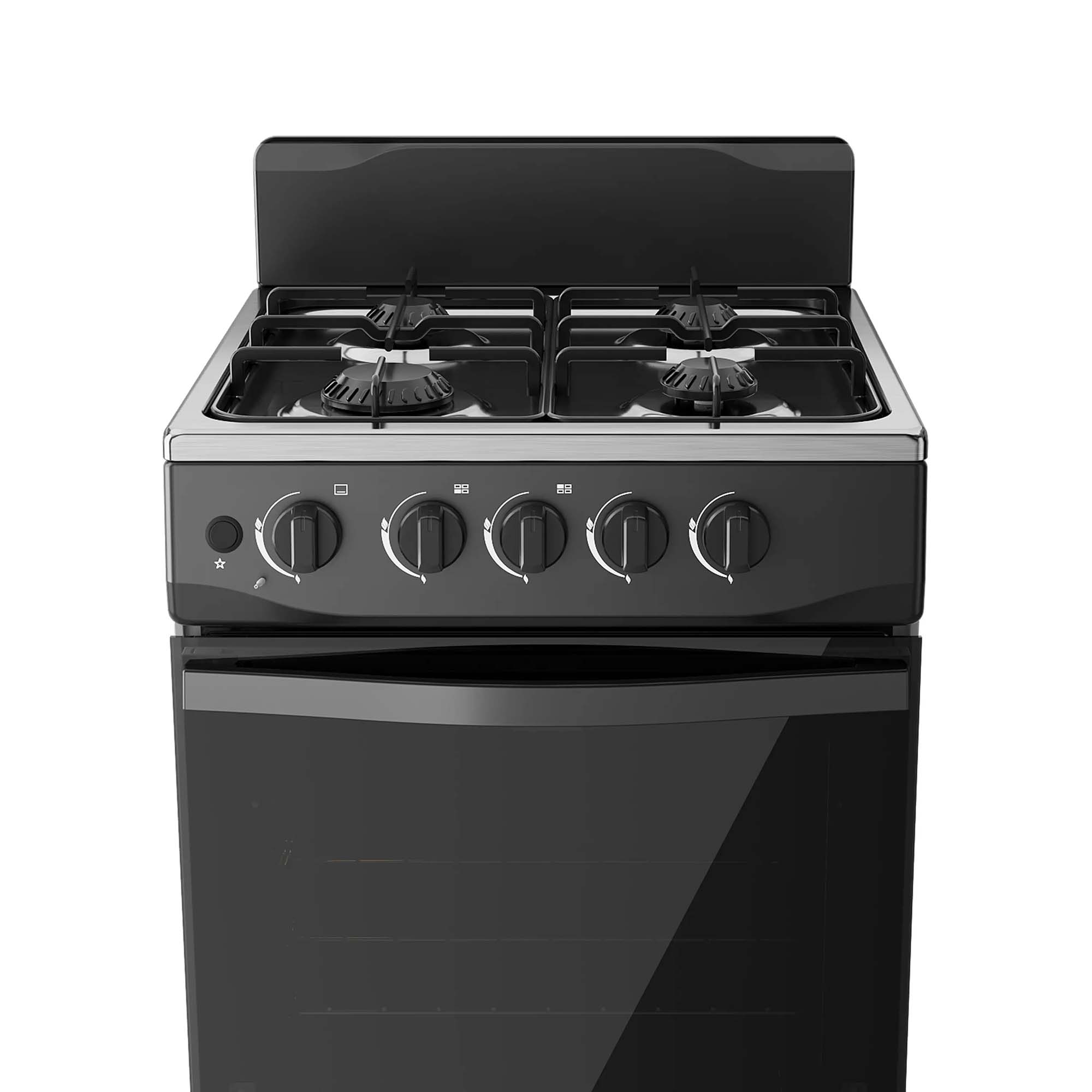 Estufa de Piso Gas 20″ Negro Midea MGS20FS1BFAWB-CO