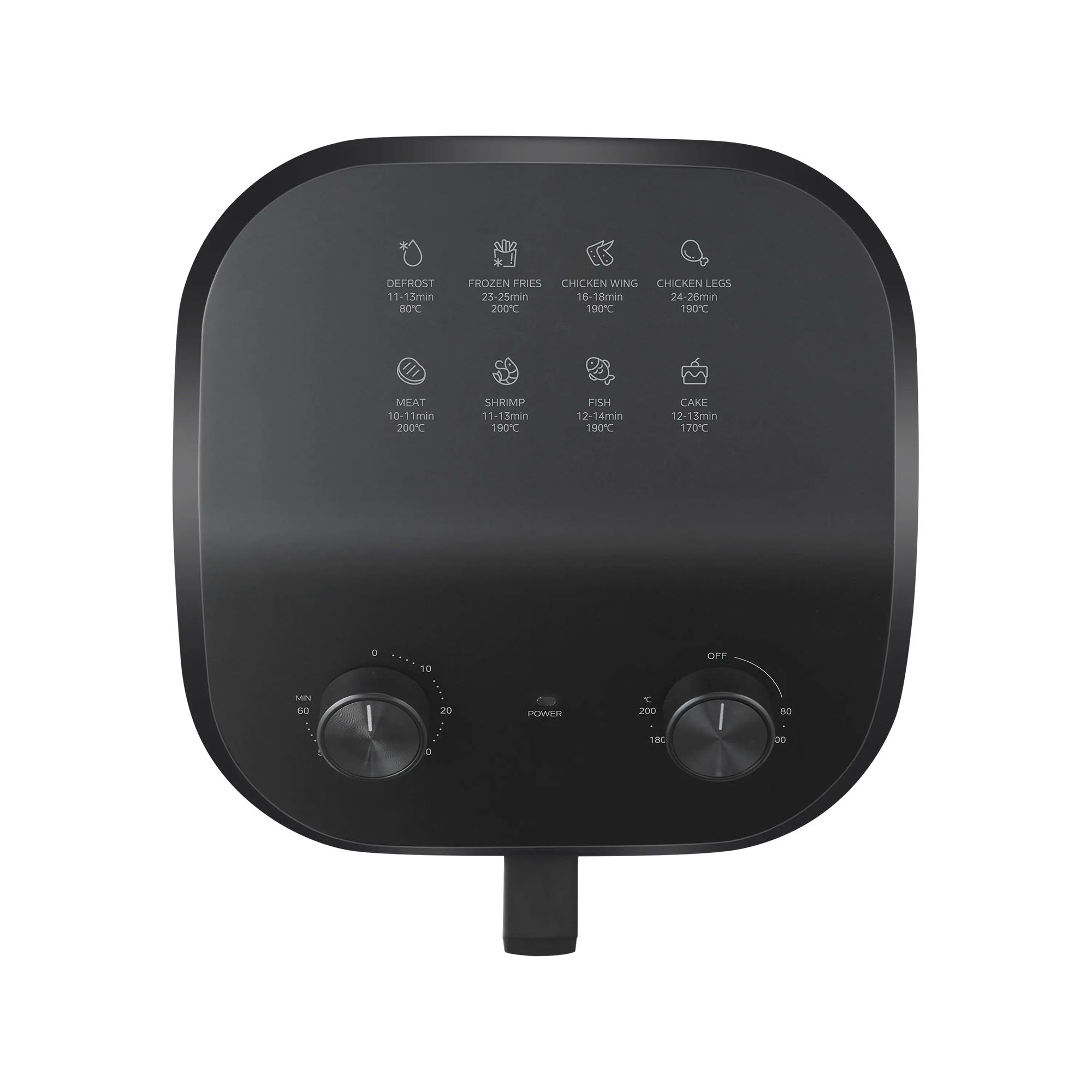 Freidora de Aire 4.5L Midea Wide Max MPF45WMC-SK