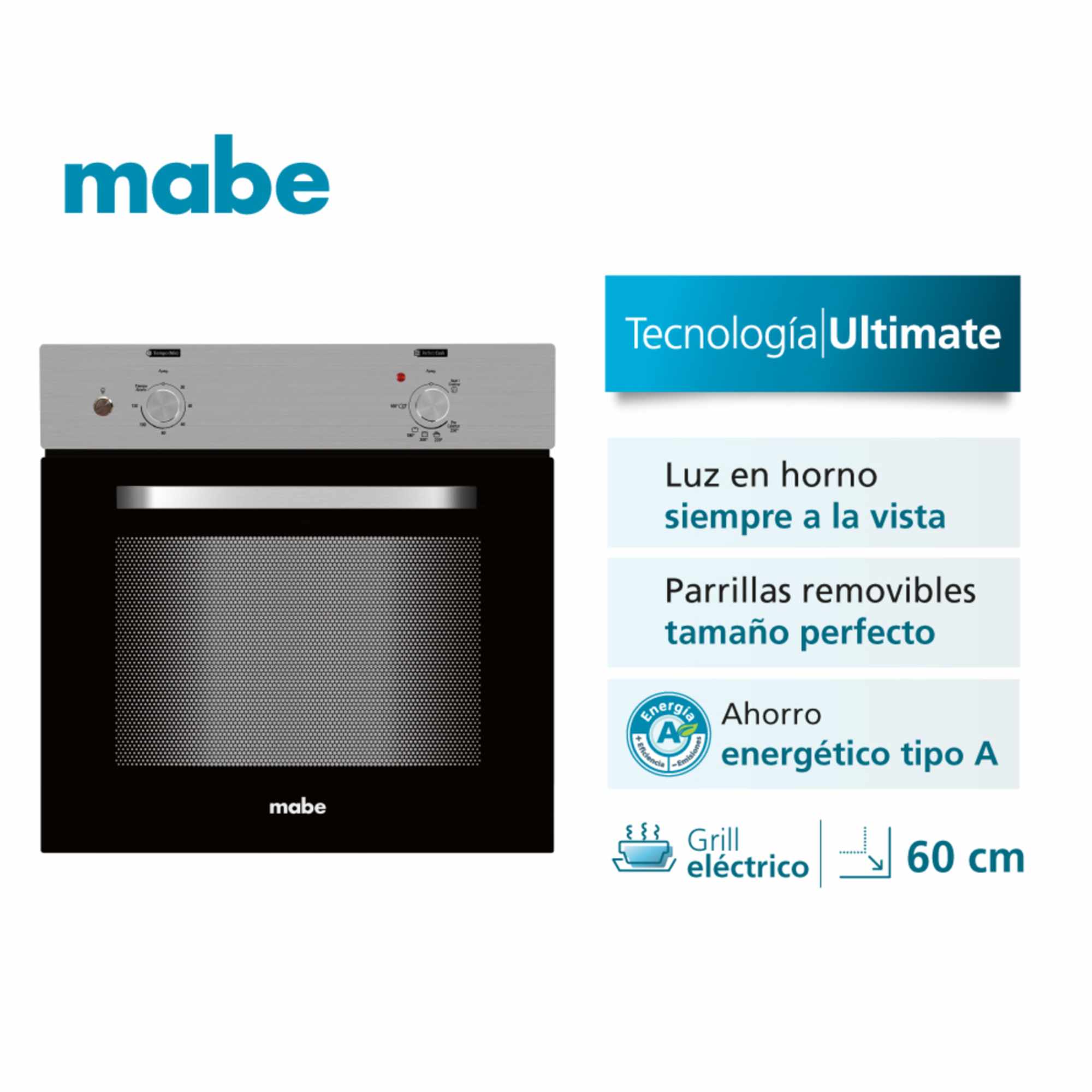 Horno a Gas a 110v Inox Mabe HM6027GWAI0