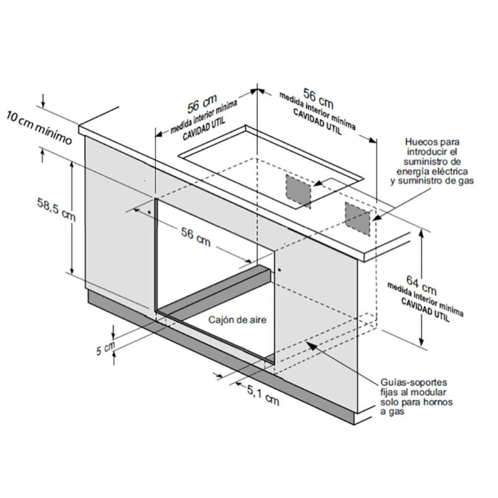 Horno de empotre a gas 60 cm Inoxidable GE Profile HGP6065LWAI0