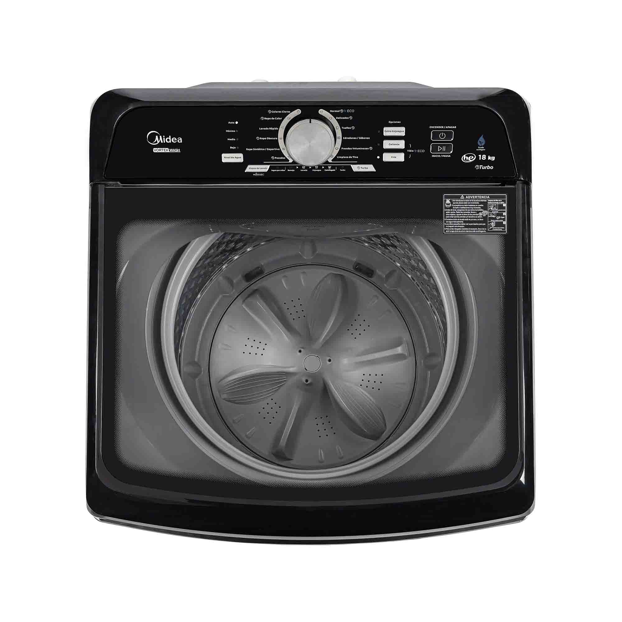 Lavadora Automática Carga Superior 18Kg Midea MA500W180/G-CO