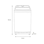 Lavadora Automática Carga Superior 18Kg Midea MA500W180/G-CO