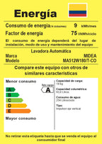 Lavadora Automática Carga Superior Midea 18 Kg Wave Wash Titanio - MA512W180/T-CO