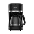 Cafetera de Goteo Digital 10 Tazas 2,5 L Negra Midea MCD12RWCK