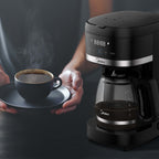 Cafetera de Goteo Digital 10 Tazas 2,5 L Negra Midea MCD12RWCK