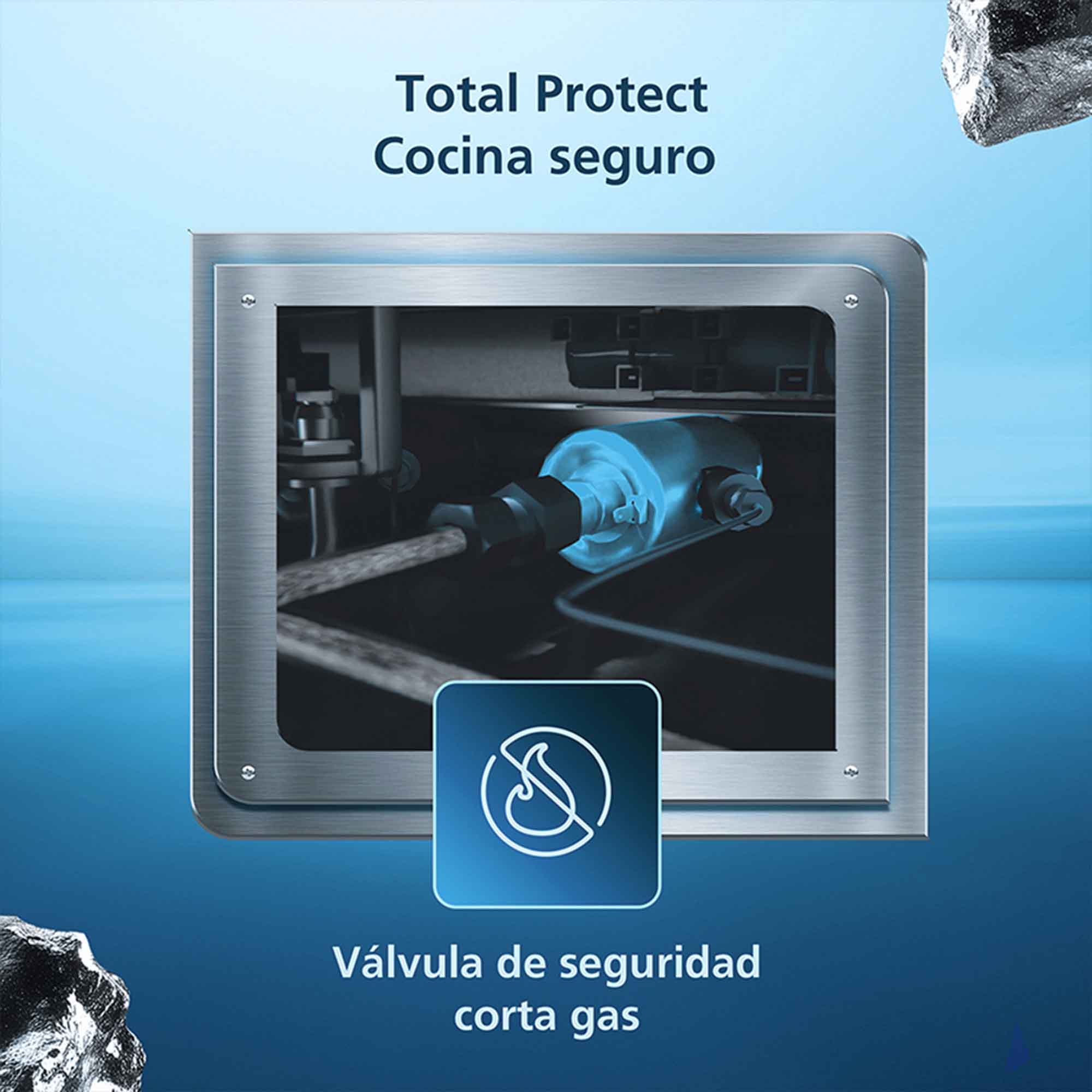 Estufa de Piso a Gas 4 Puestos Mabe TX1G-7CON