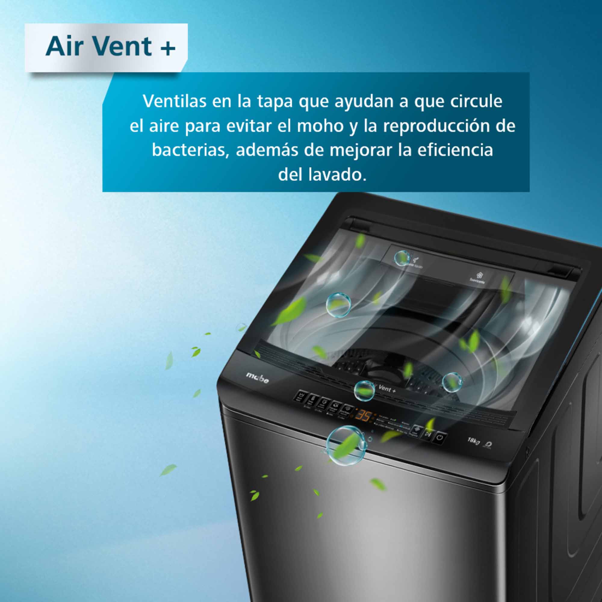 Lavadora Automática 16Kg Mabe LMA6120WDGAB0