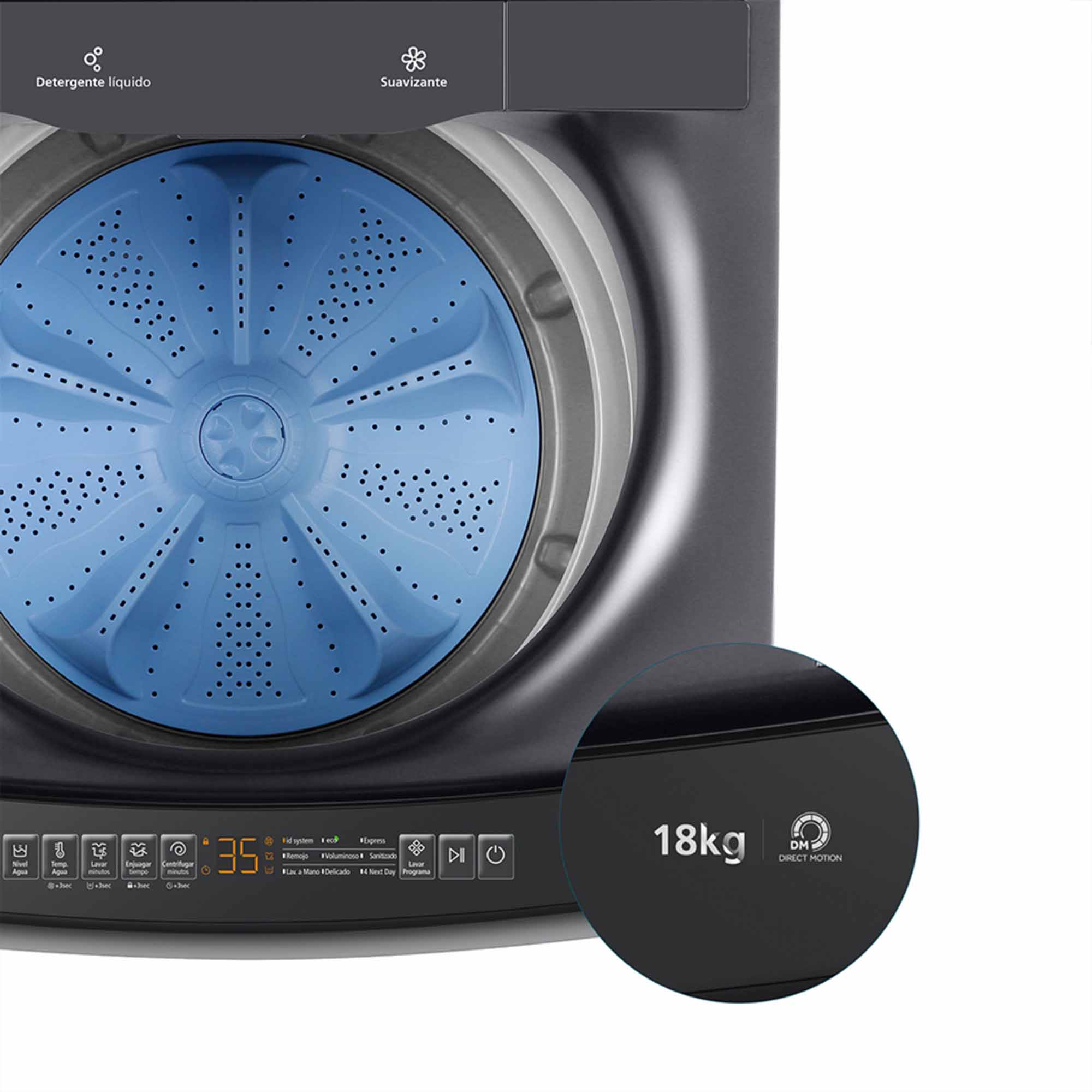 Lavadora Automática 18Kg Mabe LMA8120WDGAB0