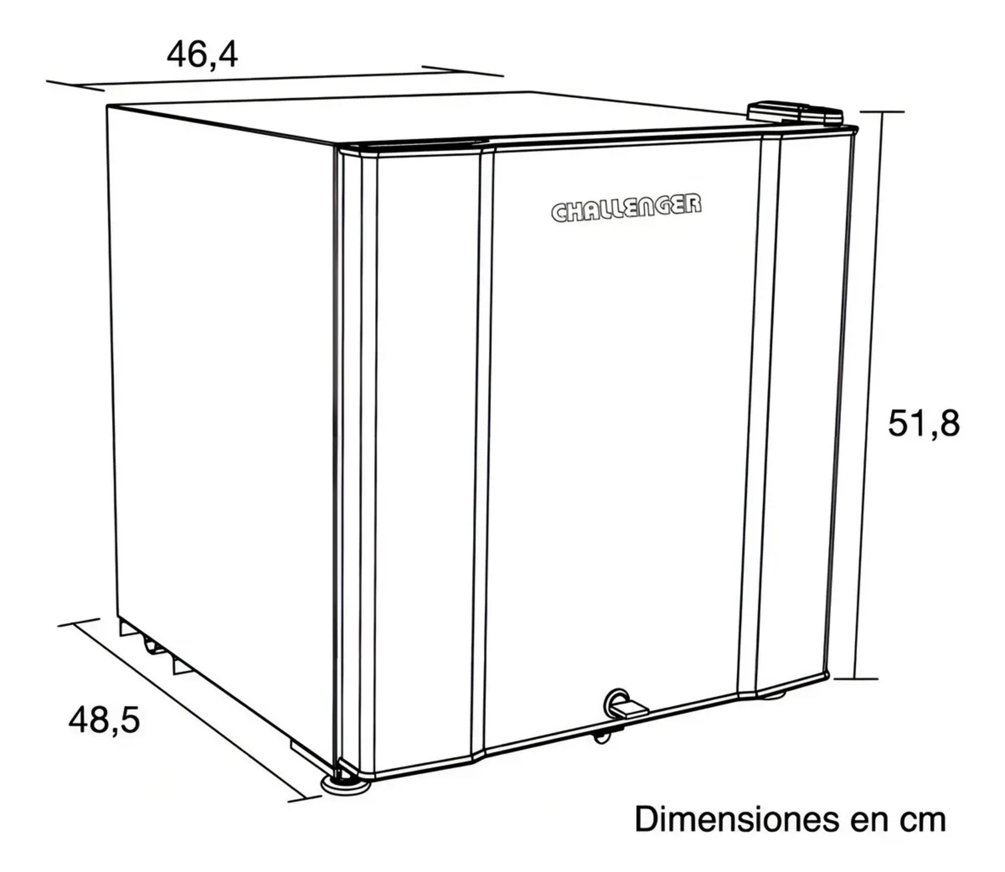 Minibar 50.5L Gris Challenger CR-086