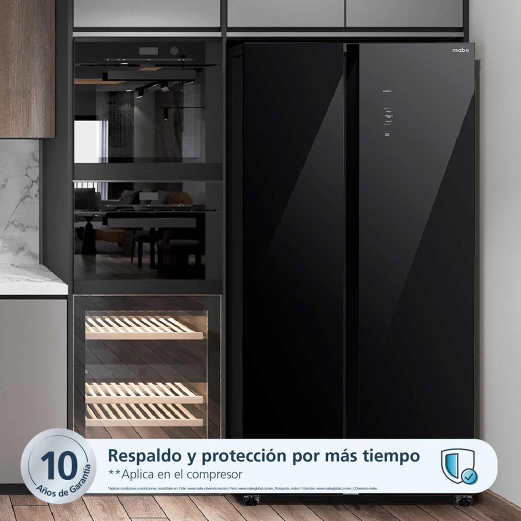 Nevecón Side by Side No Frost 631L Negro Mabe MSL631LKLNG0